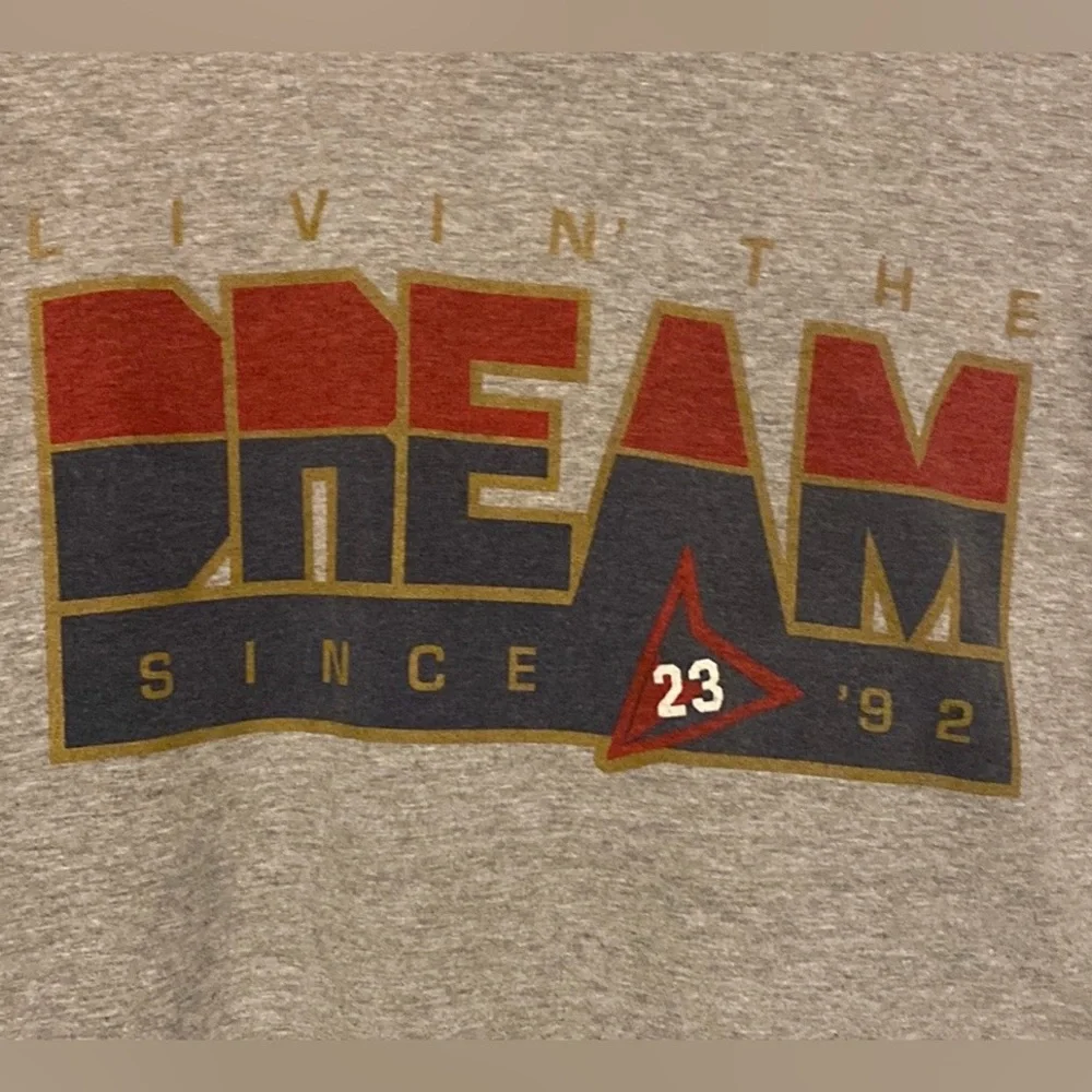 Air Jordan VII Living The Dream Short Sleeve Tee Shirt Cement Men’s 3XL